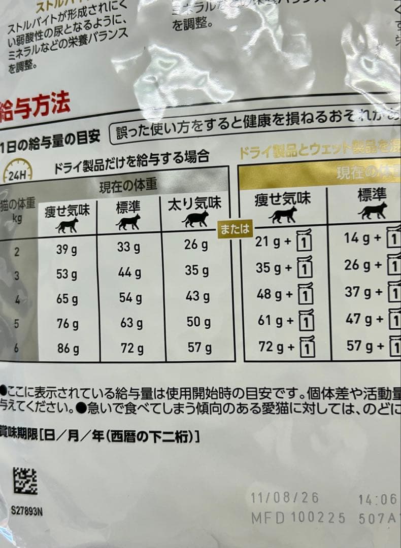 み〜こさん用ロイヤルカナン 猫用ユニナリーS/O オルファクトリー 4kg １袋