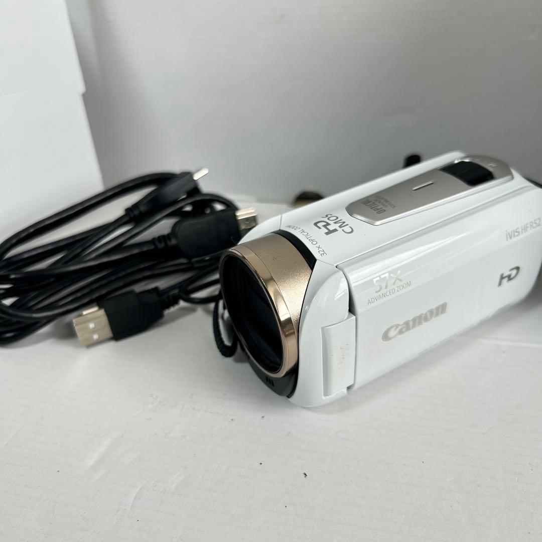 【美品】Canon iVIS HF R52 ホワイト デジカメ