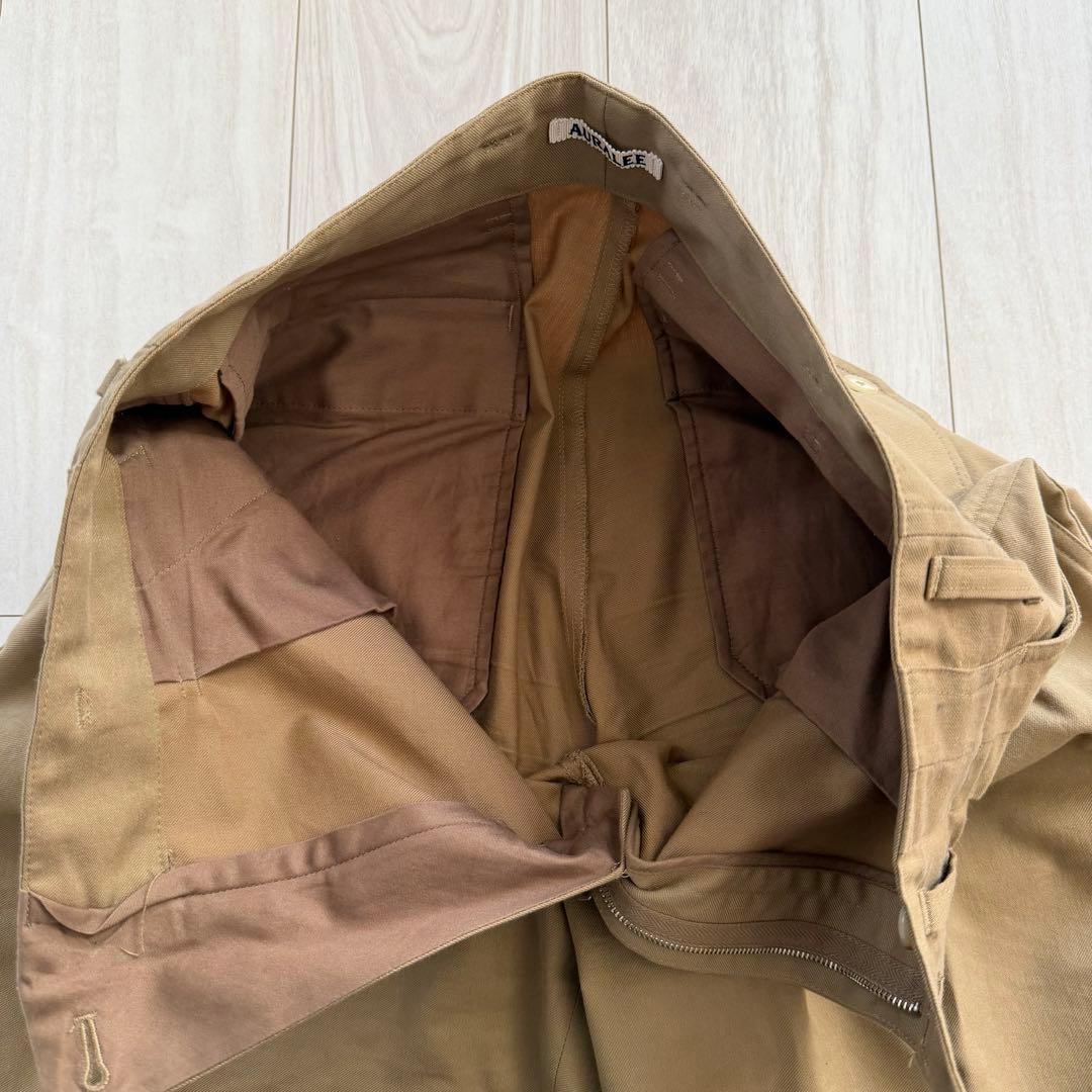 値下げ【オーラリー】SUPERFINEWOOLCOTTONTWILLSLACKS