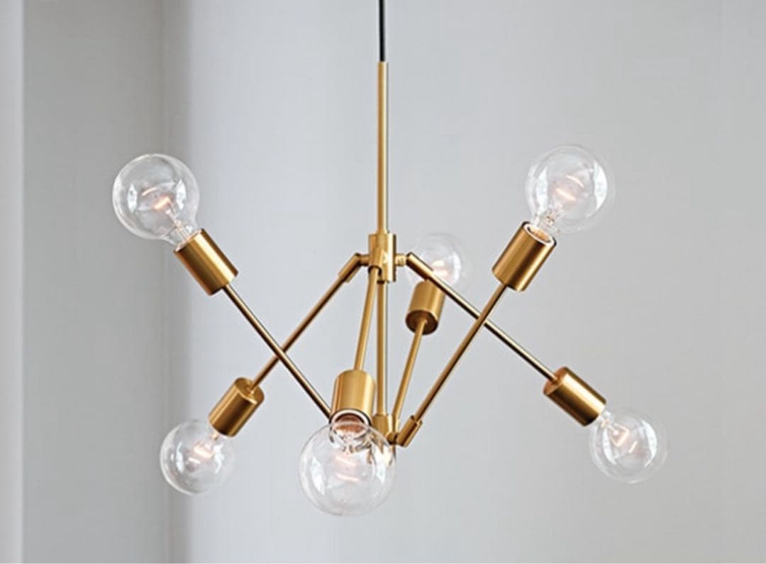 Gradiska グラディスカ ペンダントライト金色の6灯ペンダントライト