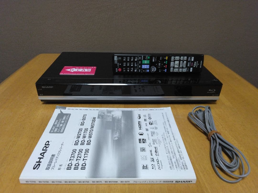 海豚さん専用です　SHARP T3700 ブルーレイレコーダー 　大容量3TB