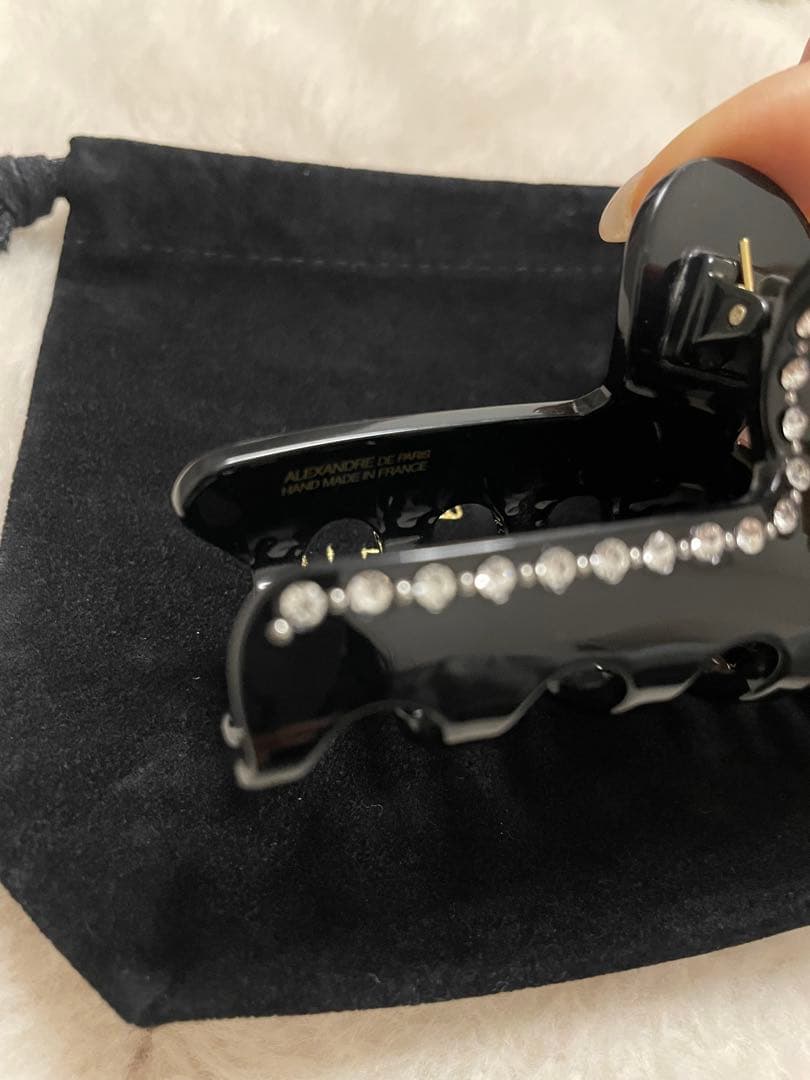 アレクサンドルドゥパリ　ヘアクリップ　ブラック　Ｌサイズ