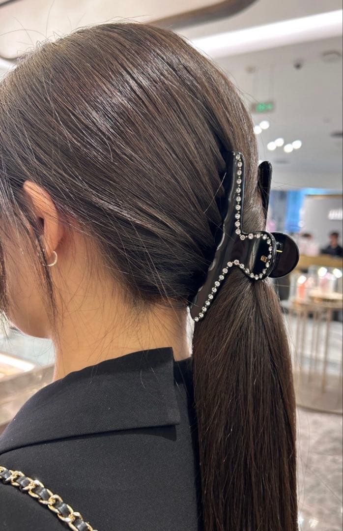 アレクサンドルドゥパリ　ヘアクリップ　ブラック　Ｌサイズ