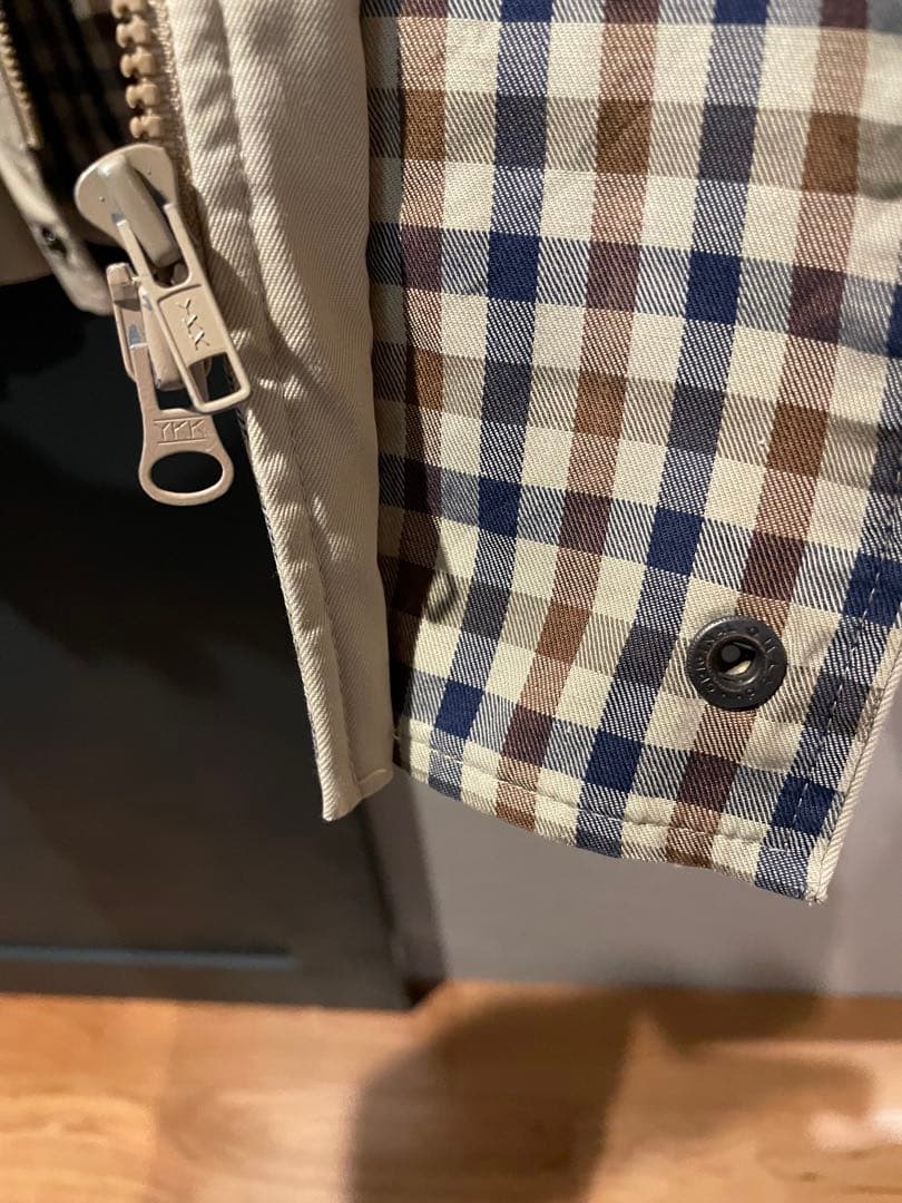 実寸XL 80s Aquascutum Club check Balmacan