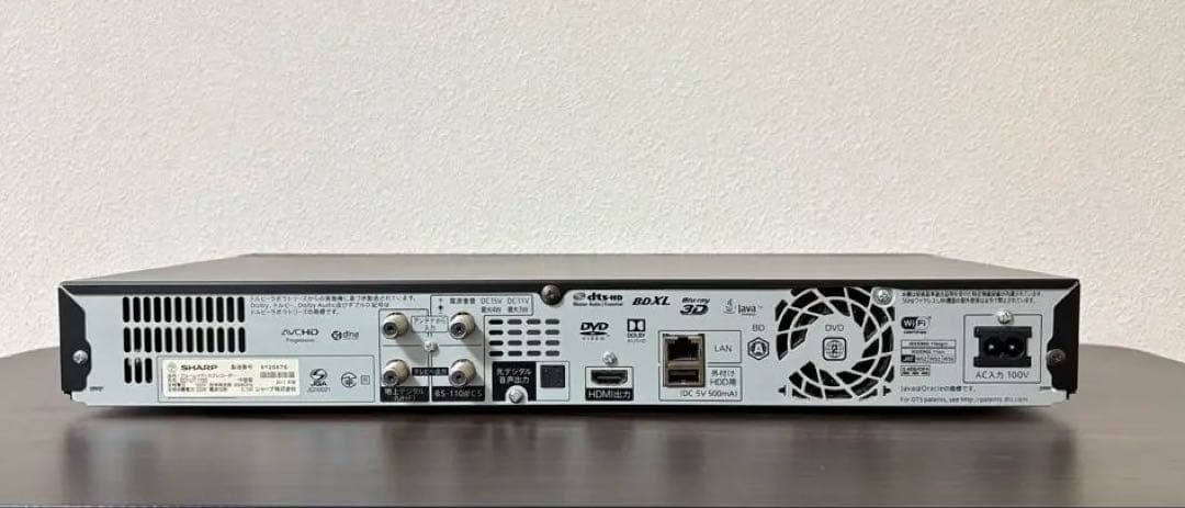 SHARP ブルーレイディスクレコーダー　BD-UT1100 AQUOS