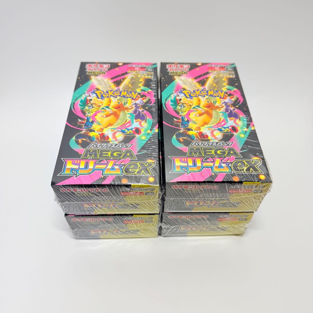ポケモンカードゲーム MEGAドリームex　メガドリーム　シュリンク付　4BOX