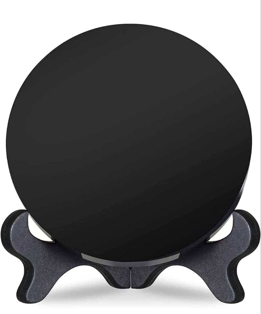 スクライングミラー 15cm/黒鏡/オブシディアン/黒曜石/霊視/風水/占い