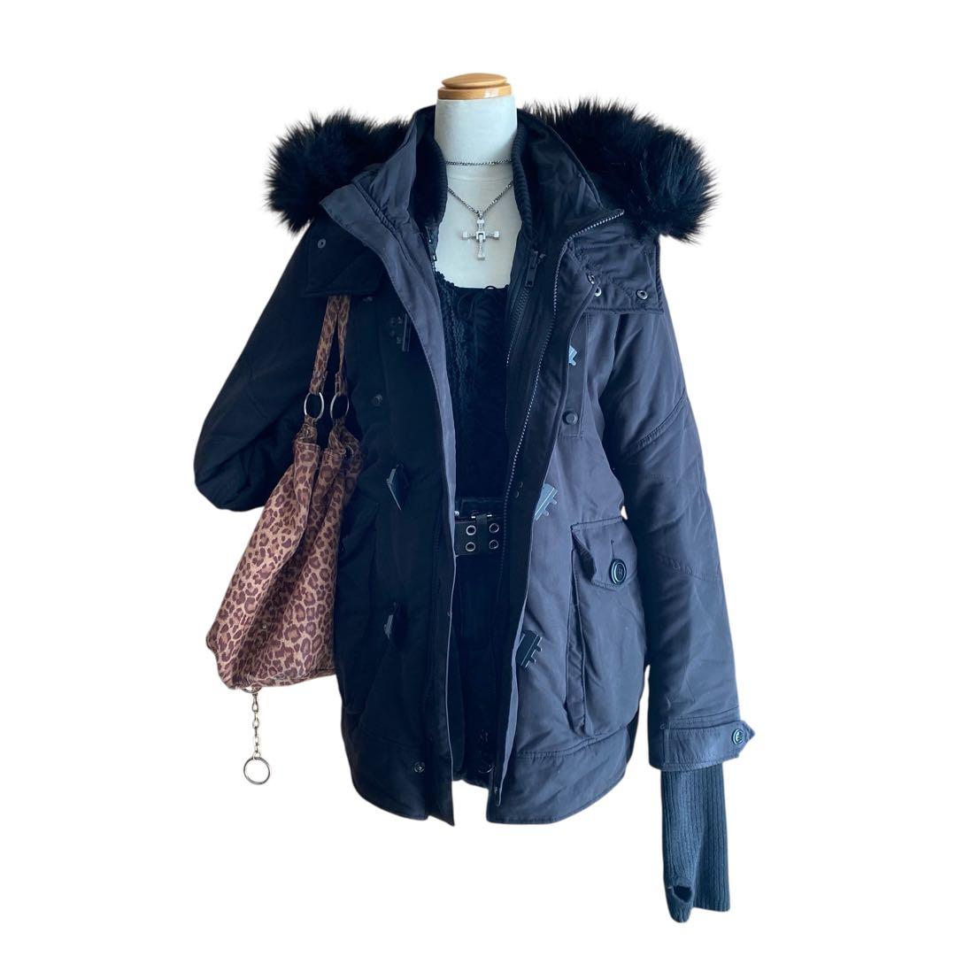 SLY N3B ファーモッズコート 平成 y2k フェアリーグランジ