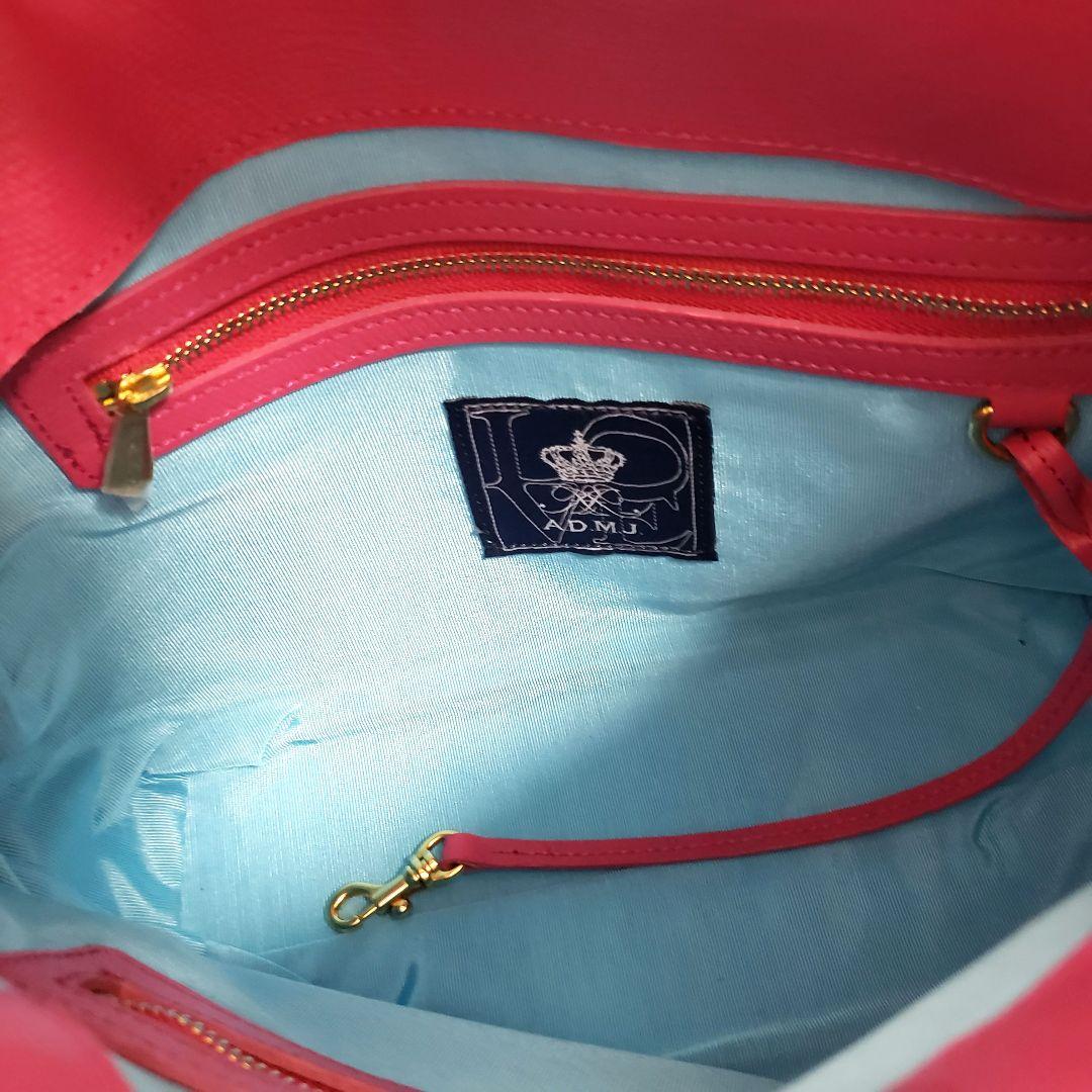 A.D.M.J エーディーエムジェイ ワンショルダーハンドバック グレー 極美品