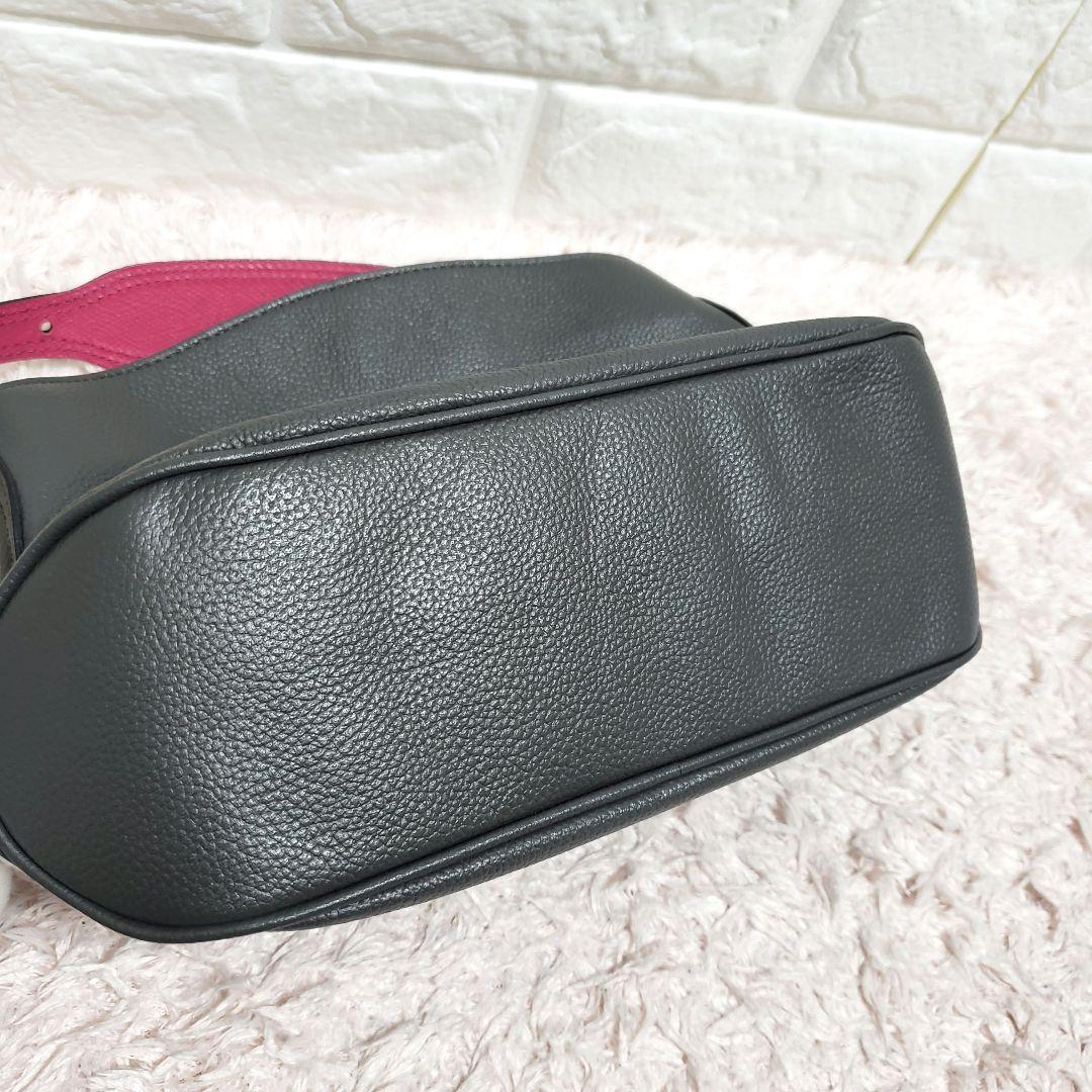 A.D.M.J エーディーエムジェイ ワンショルダーハンドバック グレー 極美品