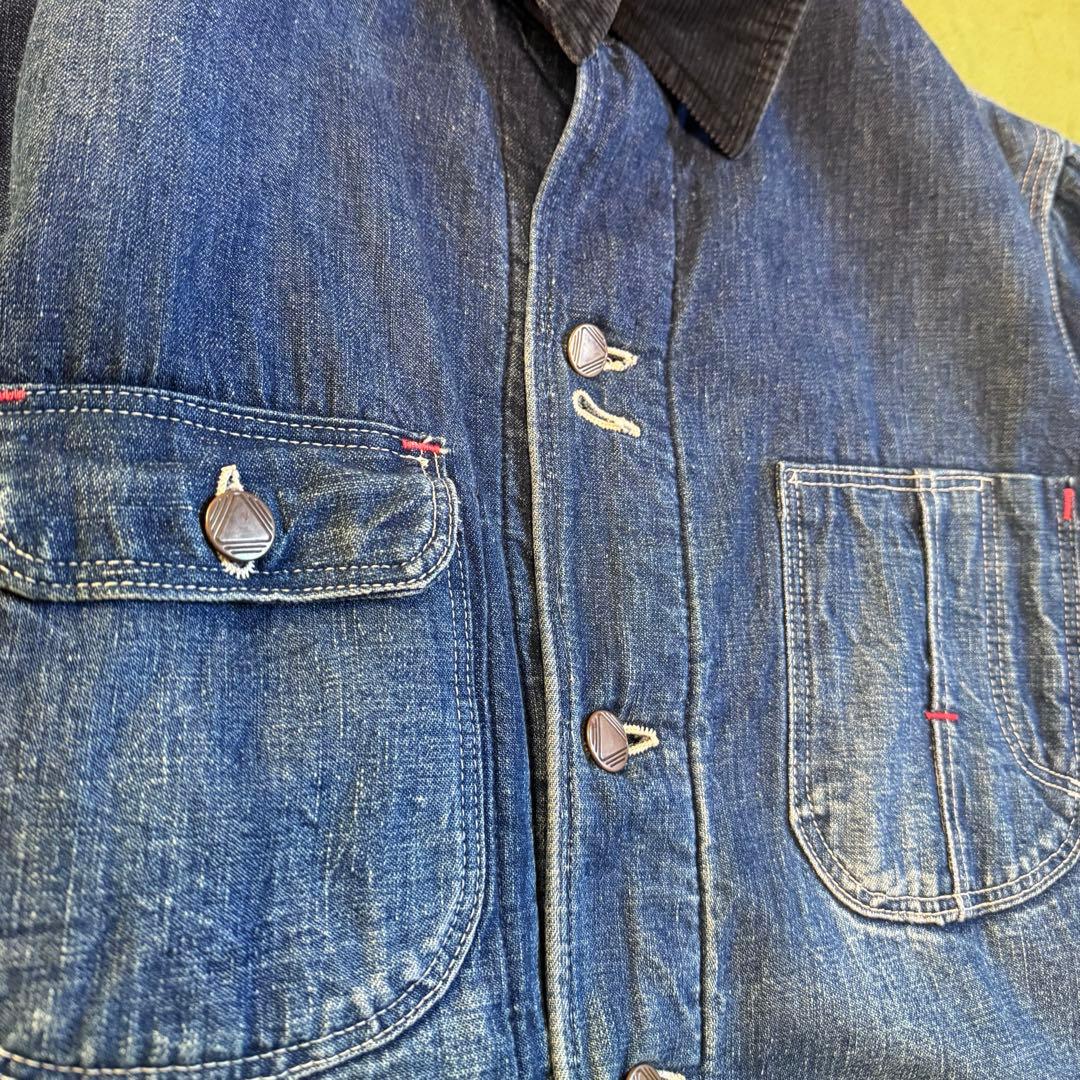 70s unknown カバーオール　濃紺