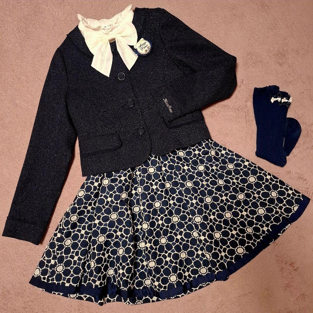 Mezzo Piano ネイビー フォーマルドレス　150～160