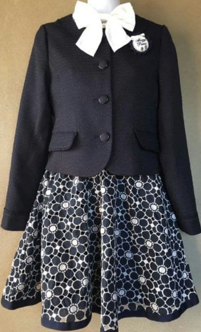 Mezzo Piano ネイビー フォーマルドレス　150～160