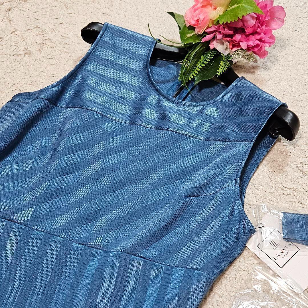 タグ付未使用☆ランバンスポール　切替デザインノースリーブワンピース　ゴルフウェア