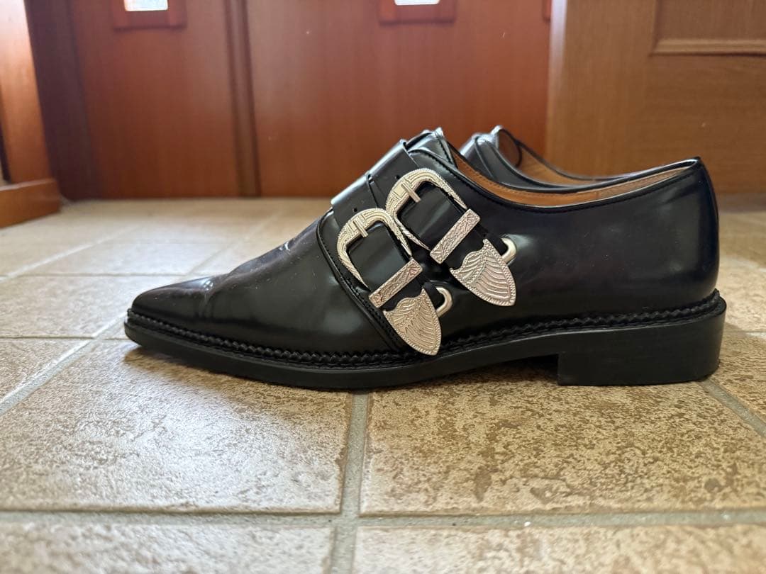 【今だけ‼️】TOGA 2バックル ウェスタン オックスフォード