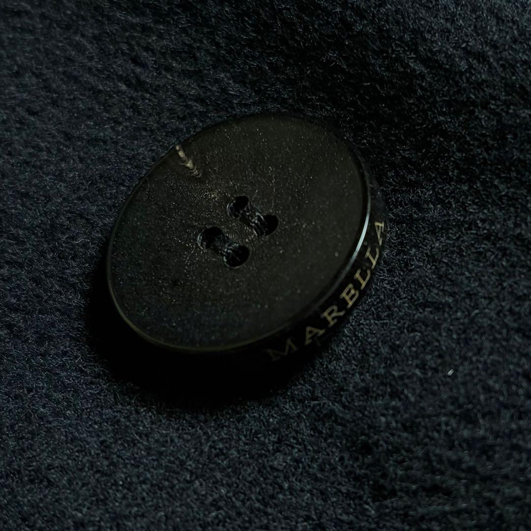 MaxMara MARELLA カシミヤ混 コート 大きいサイズ 42 黒