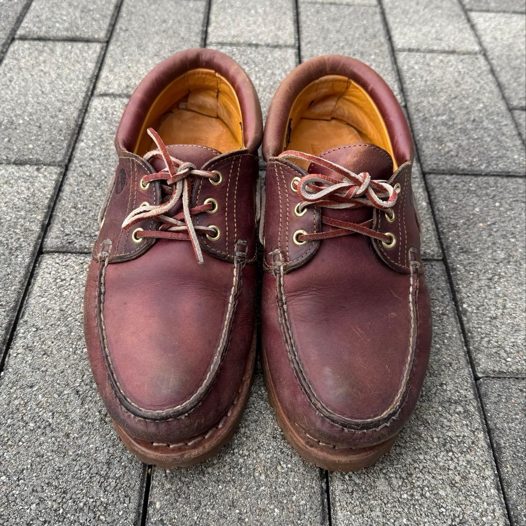 00s Timberland 3eye バーガンディ デッキシューズ us9.5