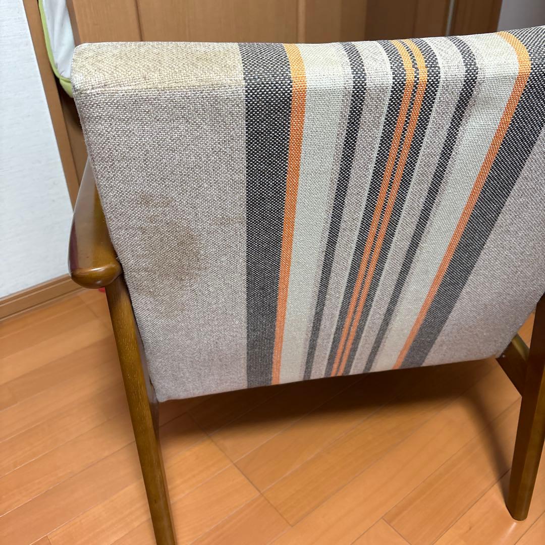 ジャンク品 カリモク1人掛けソファ