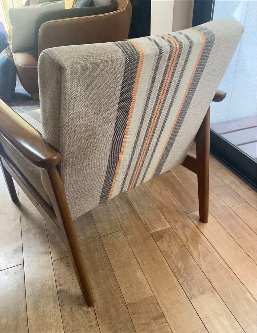 ジャンク品 カリモク1人掛けソファ