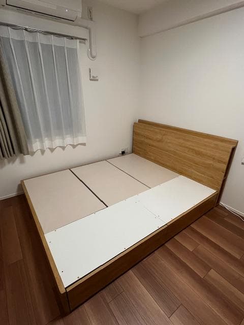 販売〜2/28まで【美品】ニトリ クイーンベッドフレーム ブラウン(カイト3)