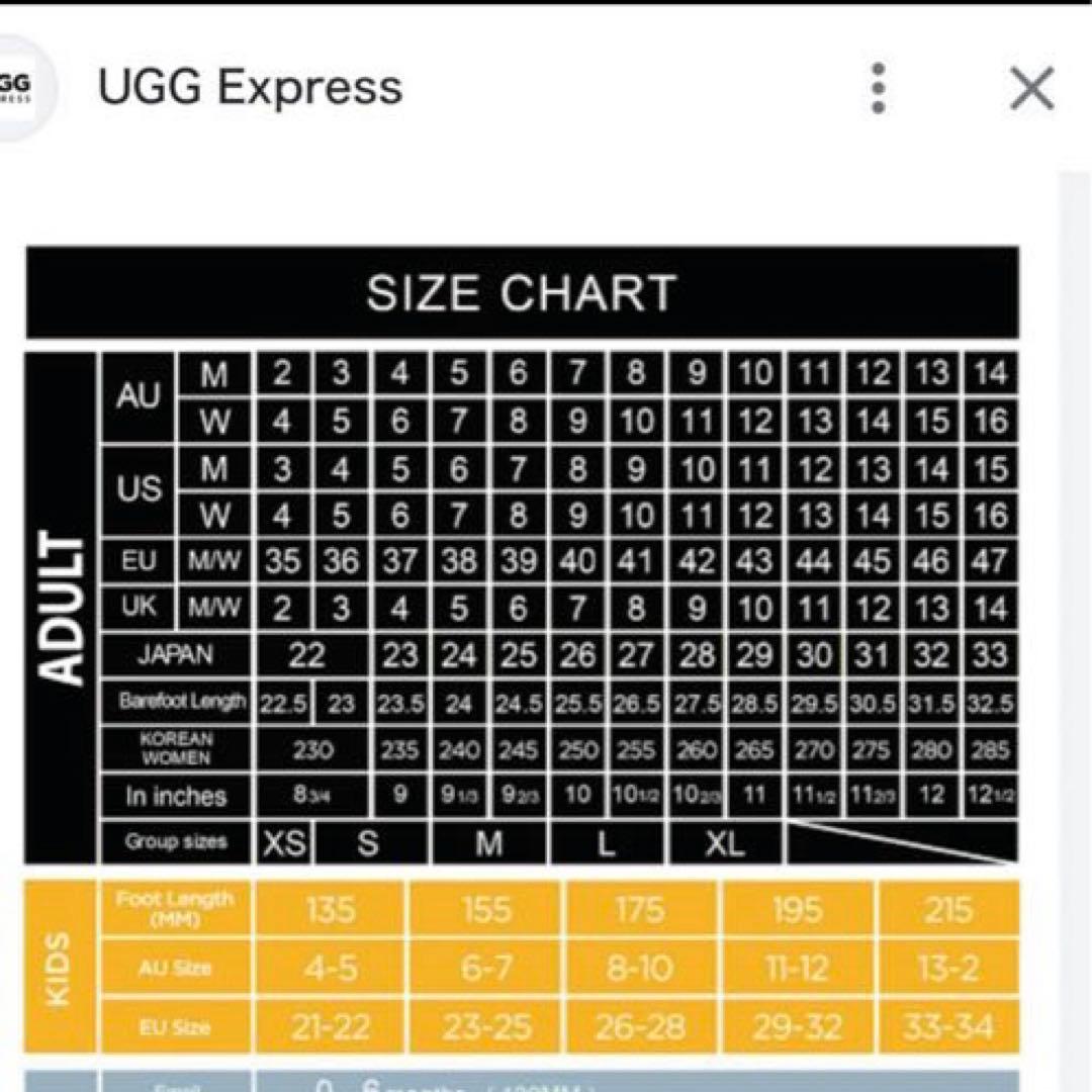 UGG EXPRESS ムートンブーツ チェスナット 7 24cm