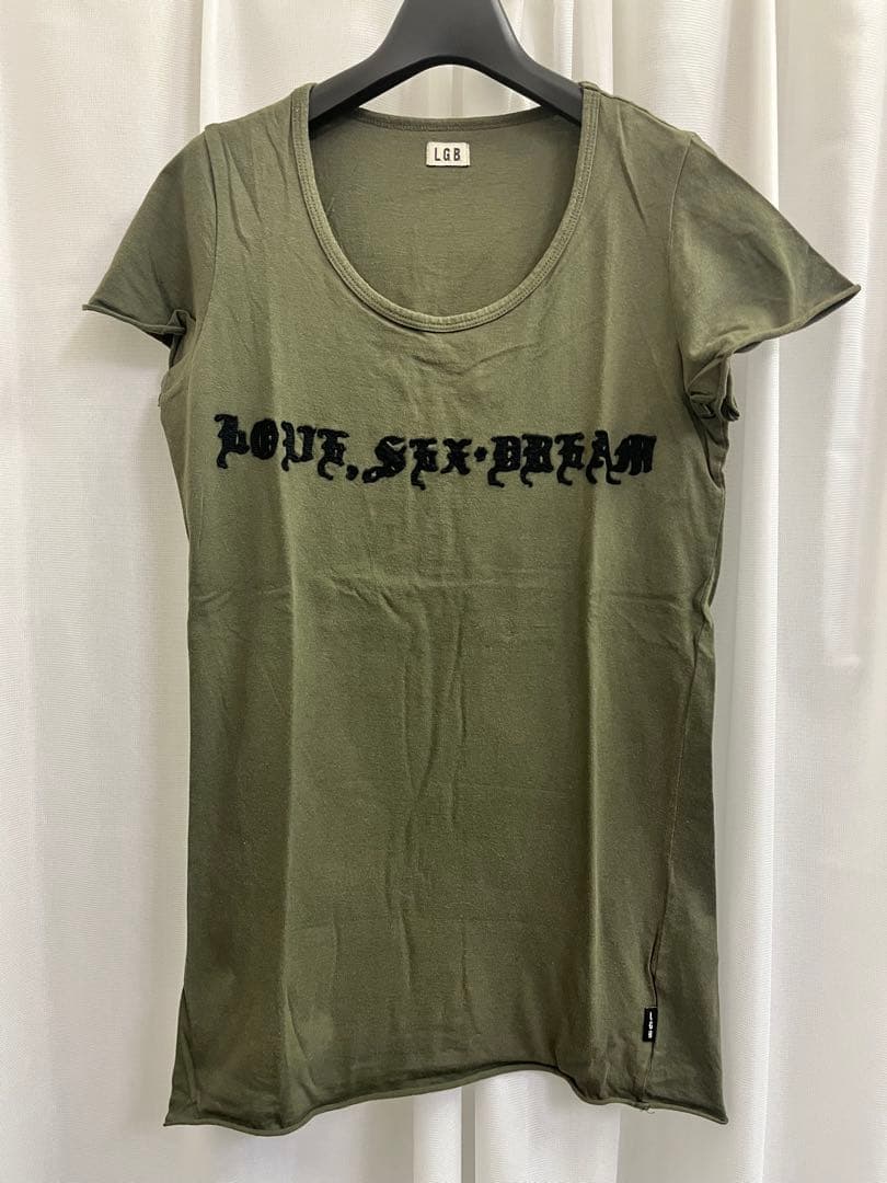 LGB LOVE,SEX,DREAM Tシャツ サイズ1 オリーブ