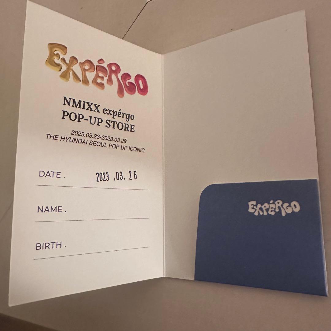 nmixx ベイ 直筆サイントレカ　2023 POP UP