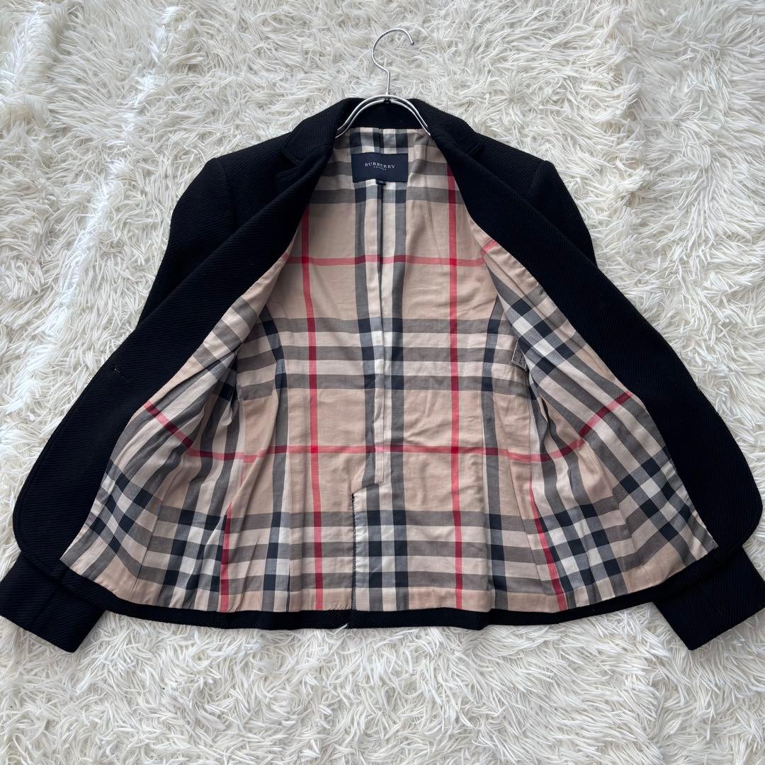 ✨美品✨ バーバリーロンドン テーラードジャケット メガチェック ロゴ刻印ボタン