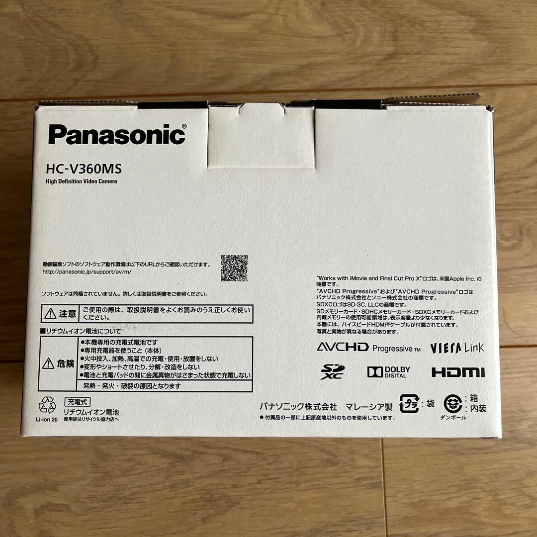 ビデオカメラ　Panasonic HC-V360MS-K