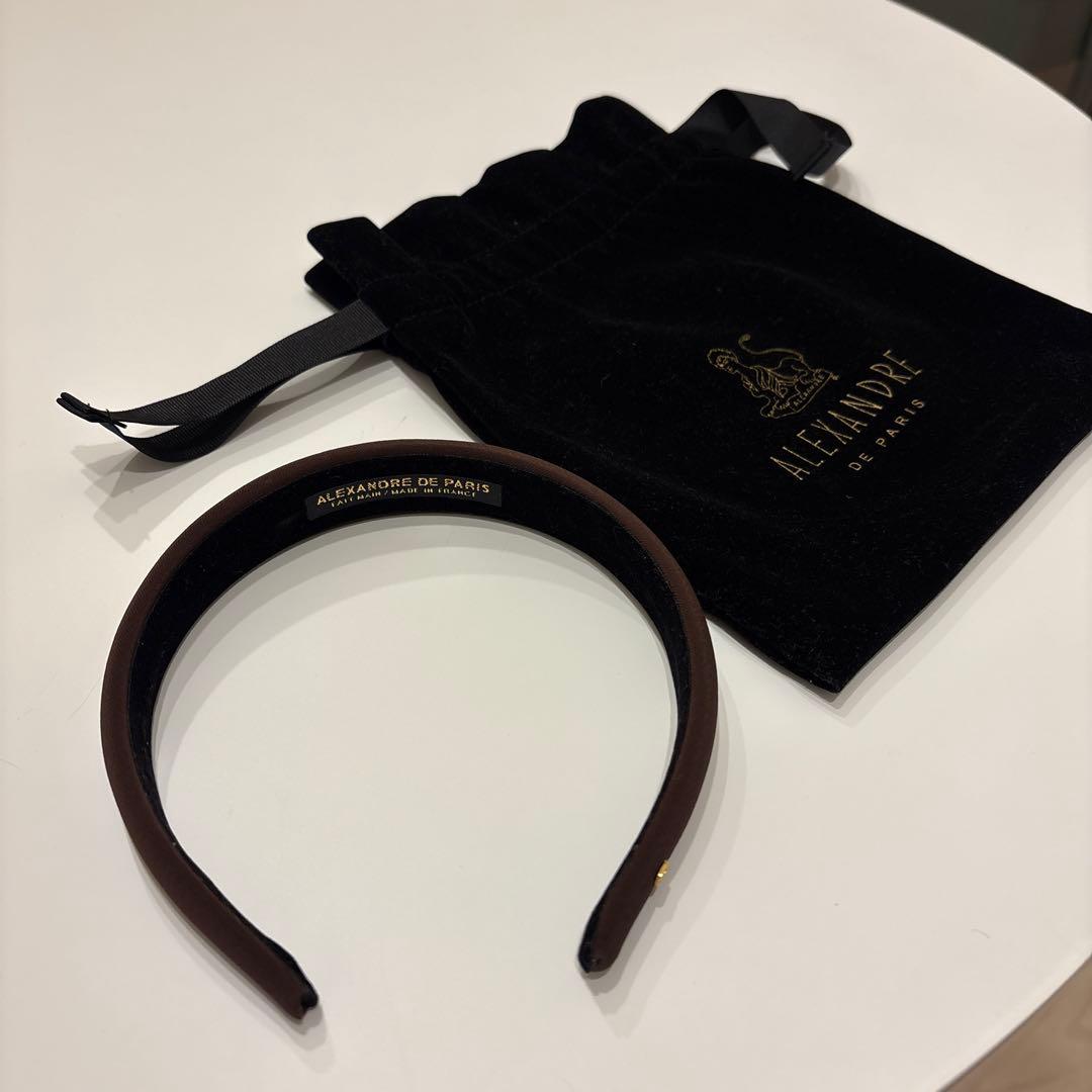 岸沼さま専用⭐︎ALEXANDRE DE PARIS ブラウン カチューシャ
