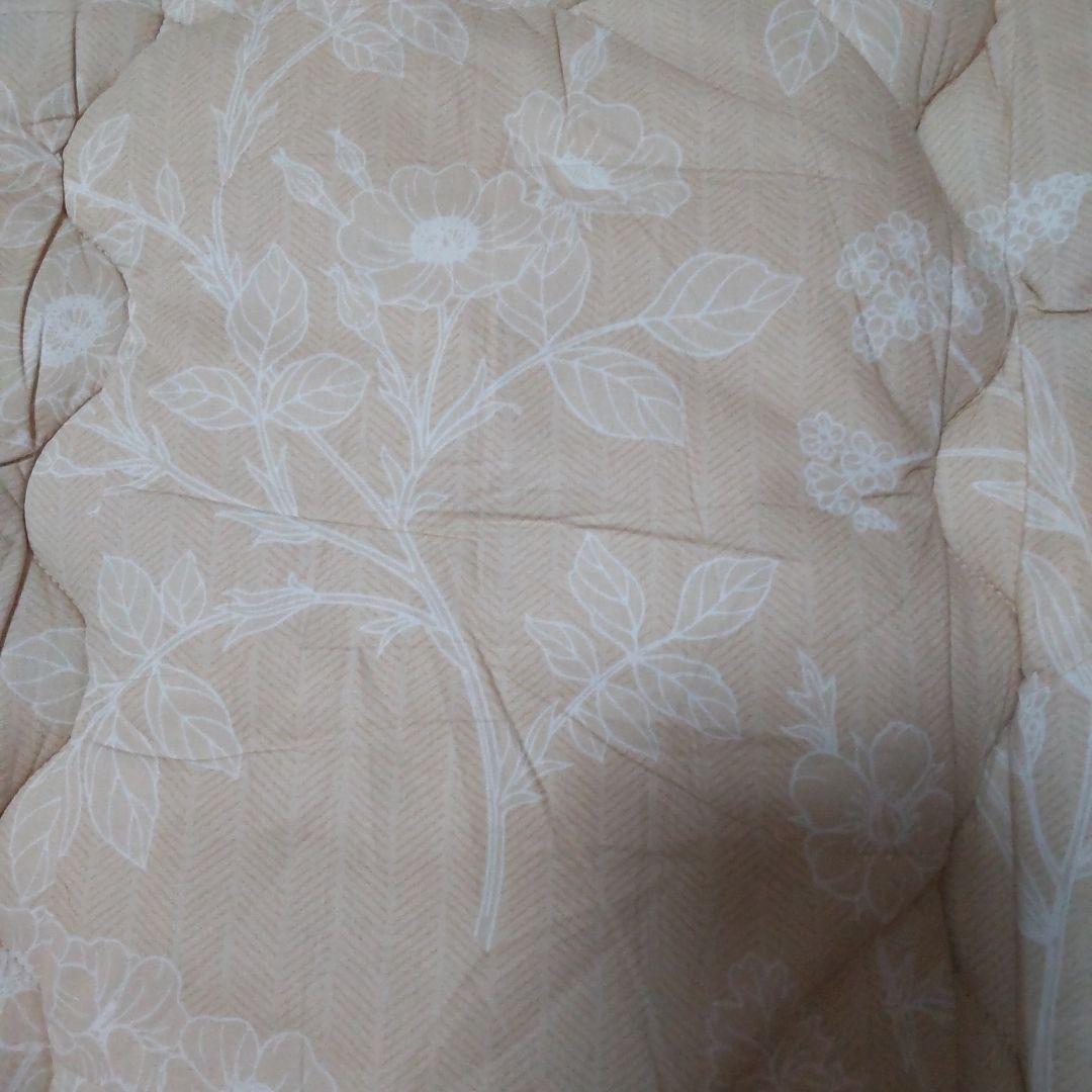 西川　ウール敷布団　CLASINO ベージュ 花柄　シングル