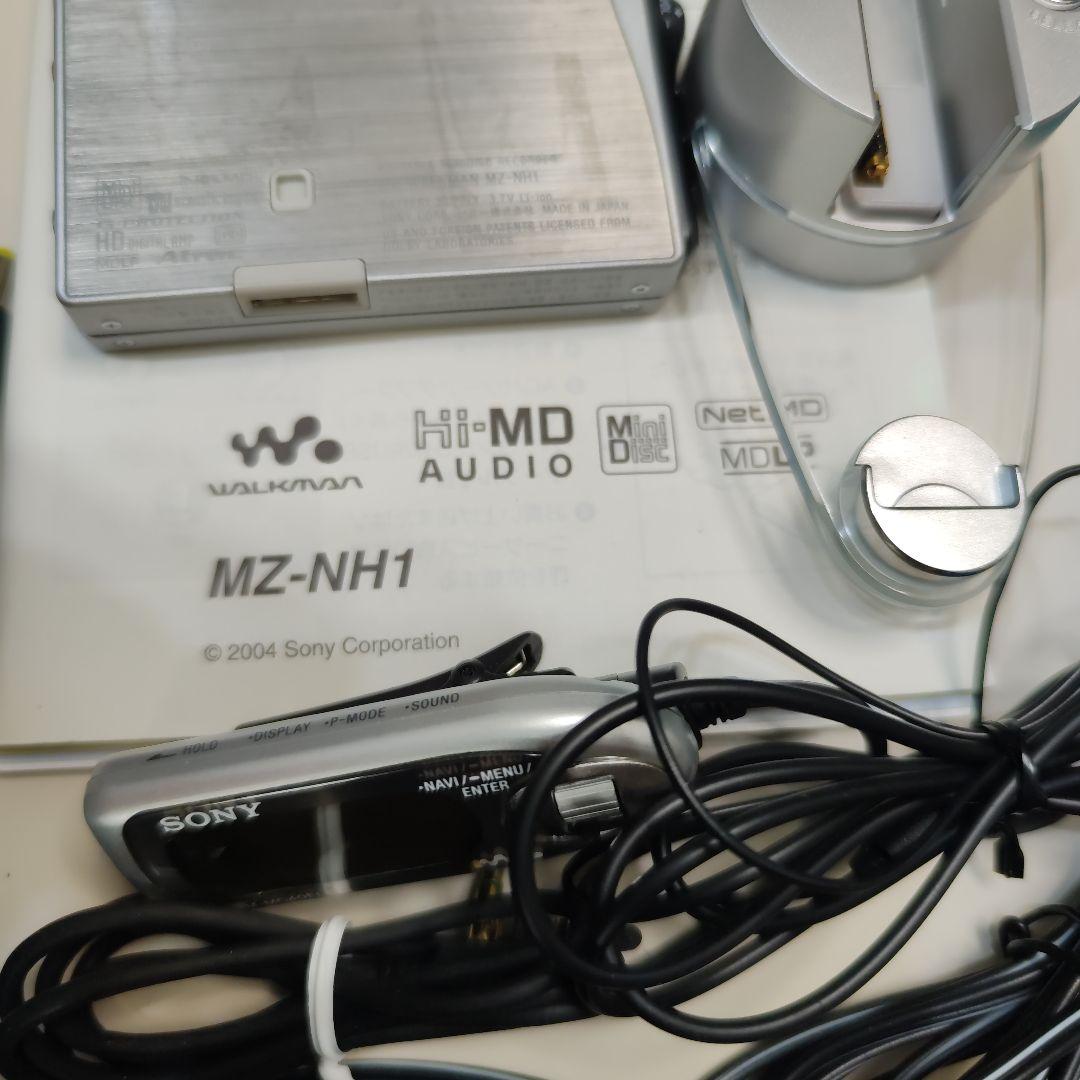 SONY Hi-MD 録再 MZ-NH1 Batt.2個、1GB Disk１個