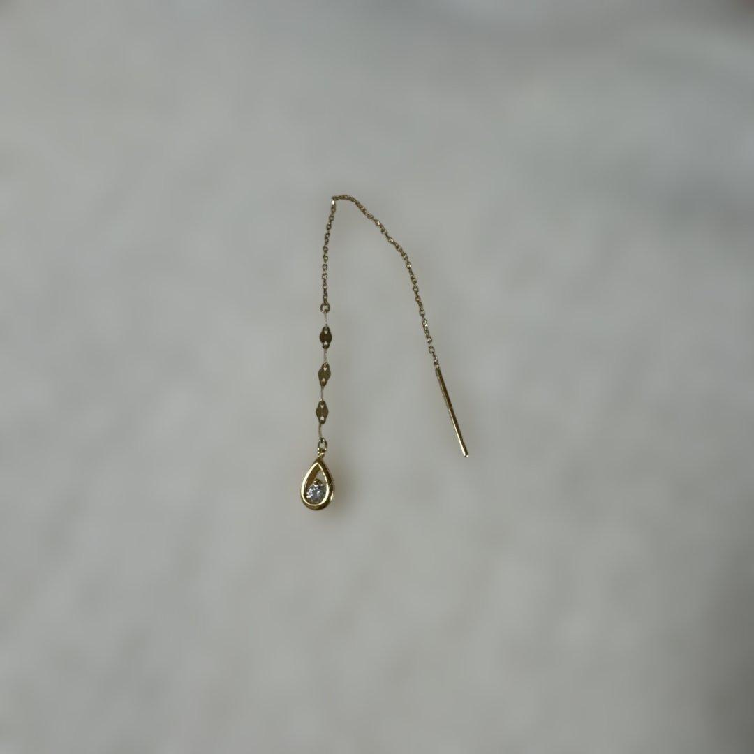 TSUTSUMI ツツミ　K18 YG ピアス　片耳のみ