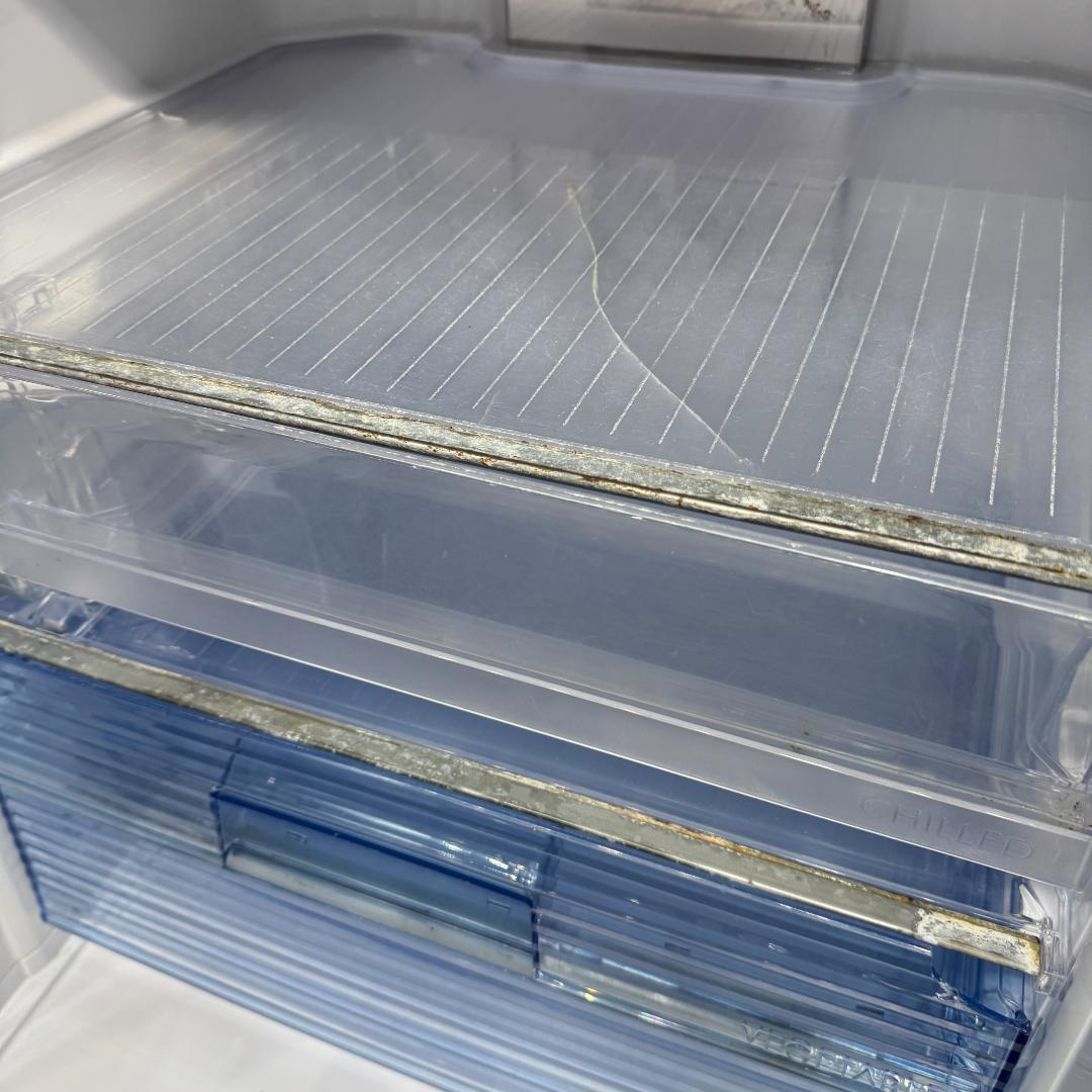 東京23区送料無料　シャープ2017年製　415L　ガラスドア　両開きタイプ