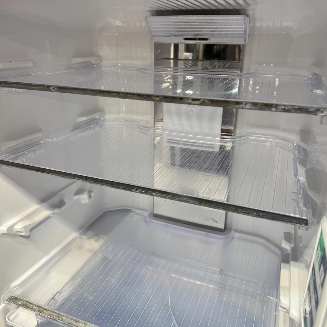 東京23区送料無料　シャープ2017年製　415L　ガラスドア　両開きタイプ