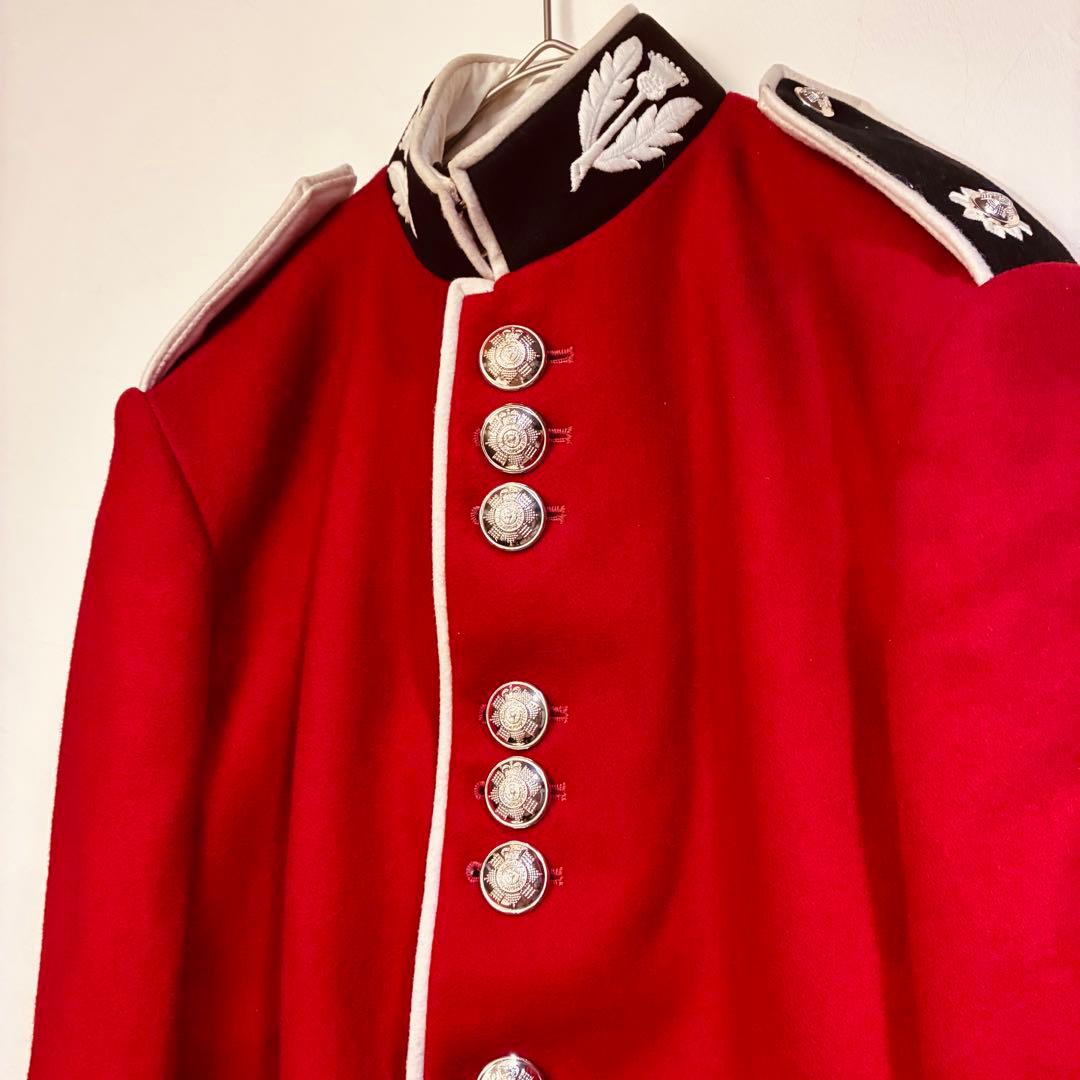 イギリス 近衛兵 ジャケット ウール RED 赤　軍服 グループサウンズ　衣装