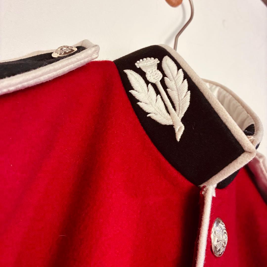 イギリス 近衛兵 ジャケット ウール RED 赤　軍服 グループサウンズ　衣装