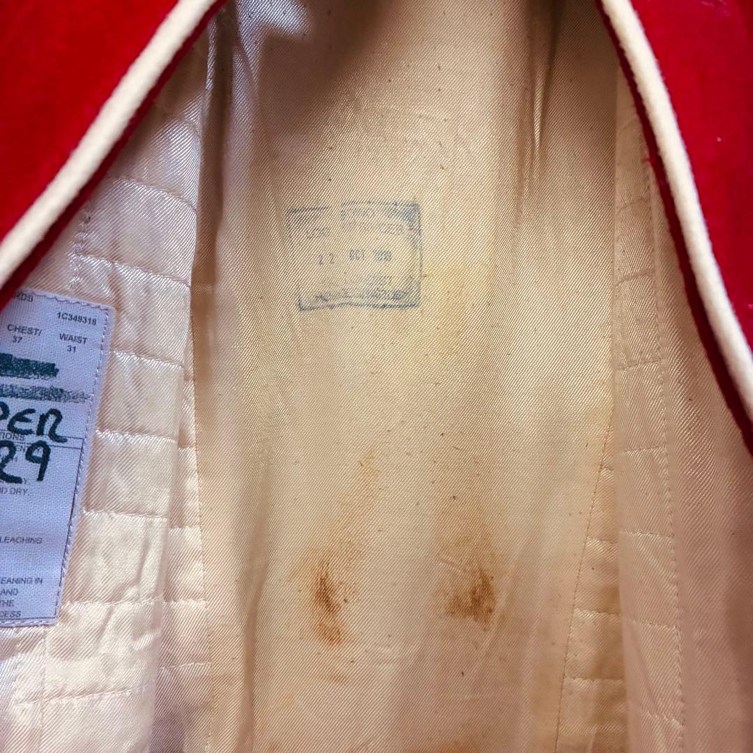 イギリス 近衛兵 ジャケット ウール RED 赤　軍服 グループサウンズ　衣装