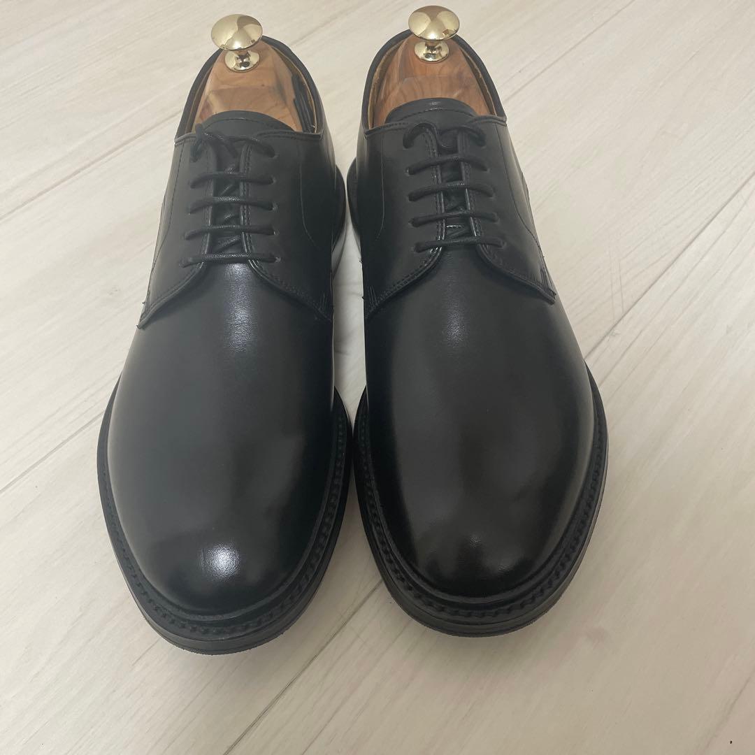 【未使用】リーガル　プレーントゥ　24.5 ブラック　J291 ハーフラバー付き