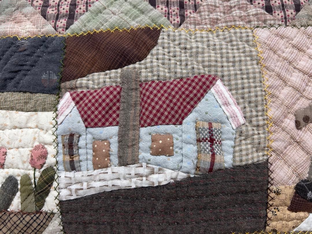 田舎風のタペストリー(^_^)パッチワーク＆ハンドメイド