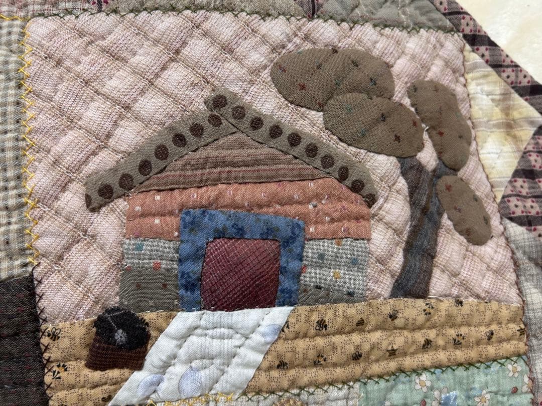 田舎風のタペストリー(^_^)パッチワーク＆ハンドメイド