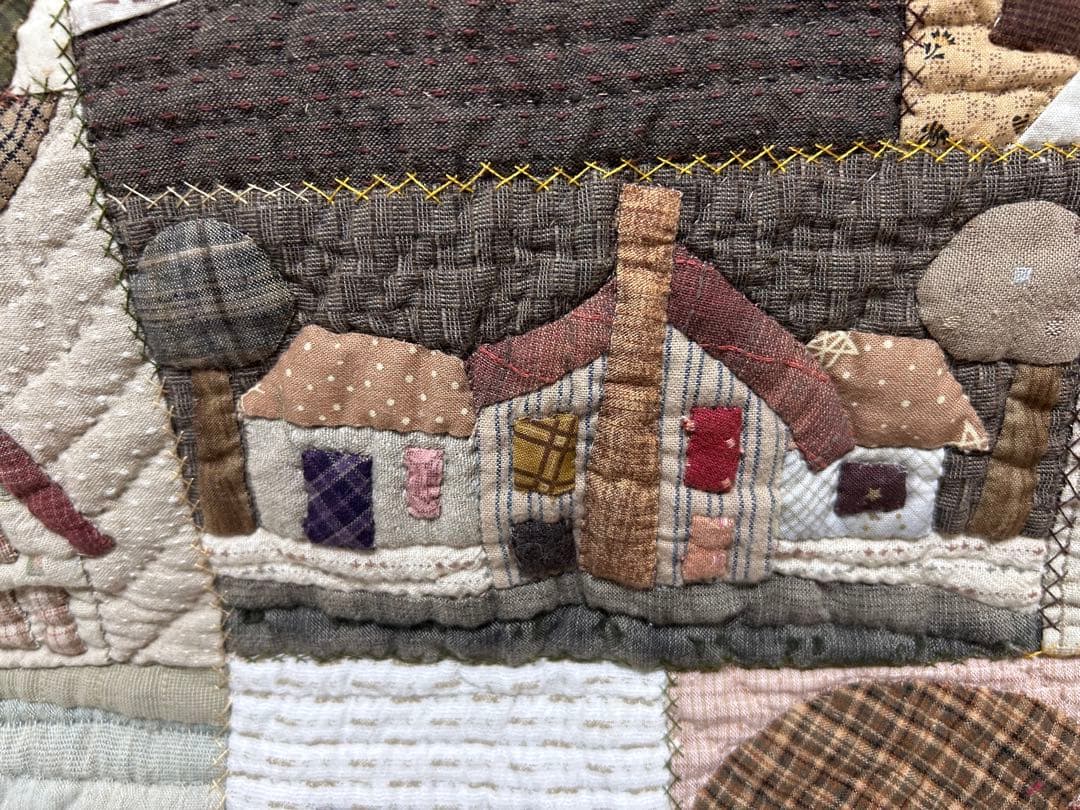 田舎風のタペストリー(^_^)パッチワーク＆ハンドメイド