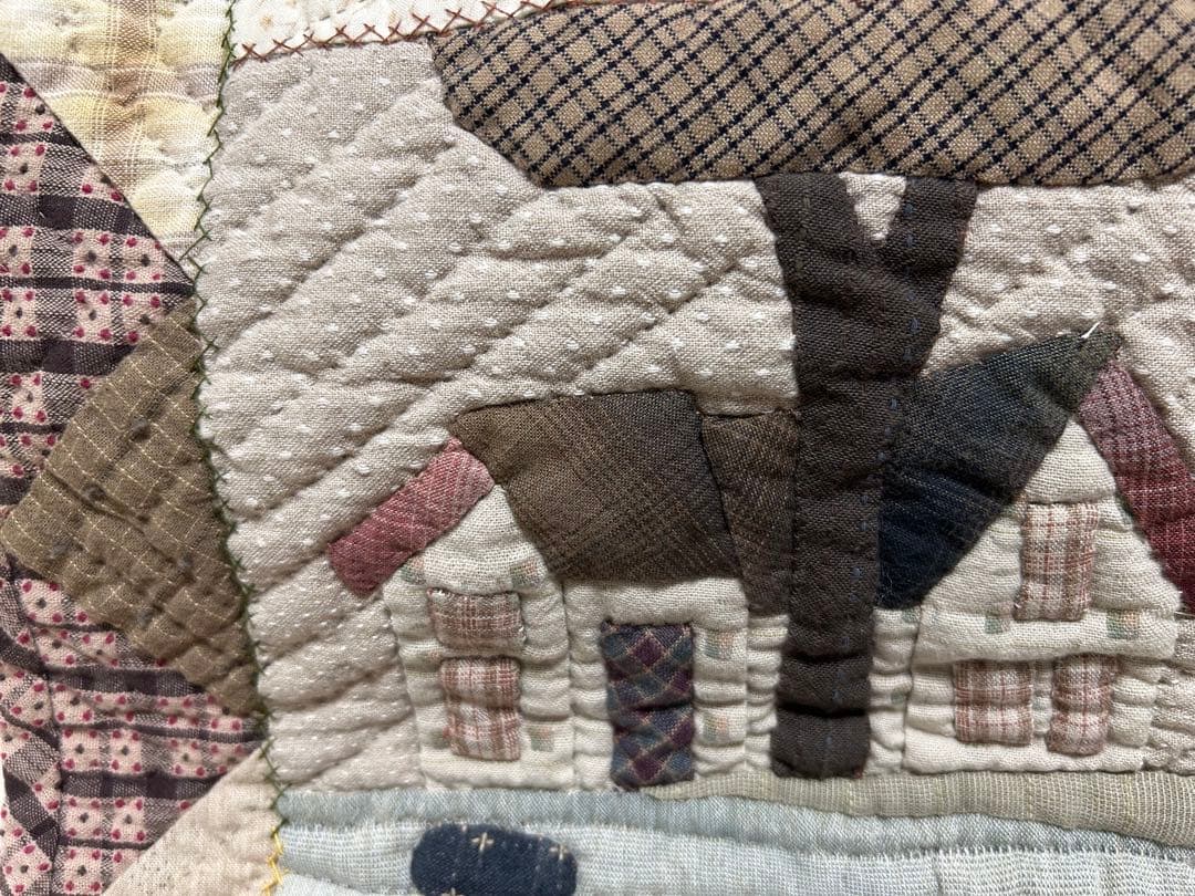 田舎風のタペストリー(^_^)パッチワーク＆ハンドメイド