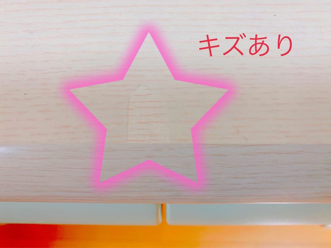 ☆状態良い☆ ホワイト木製デスク 引き出し2つ・棚3つ・電源タップ付