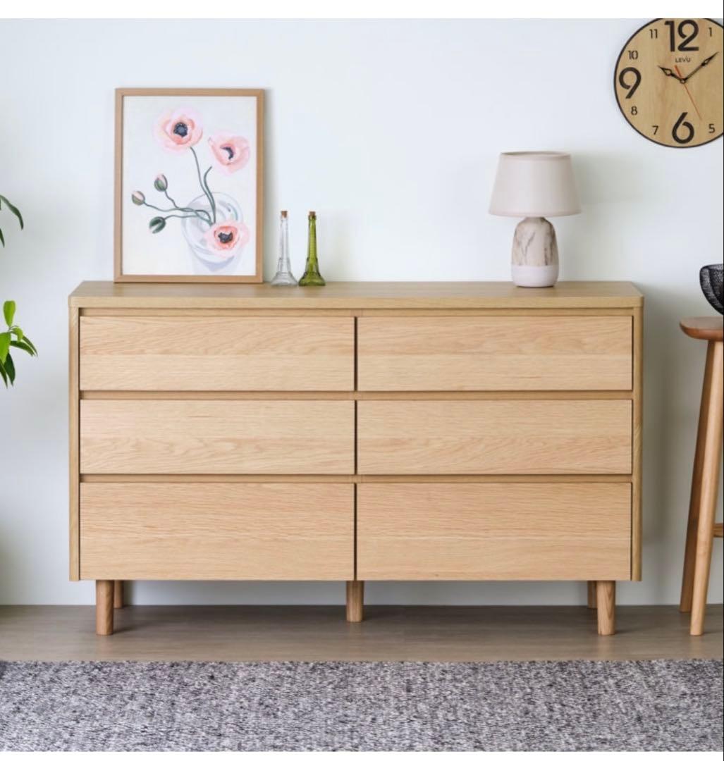 木製チェスト　引き出し6つ　傷なし良品⭐︎