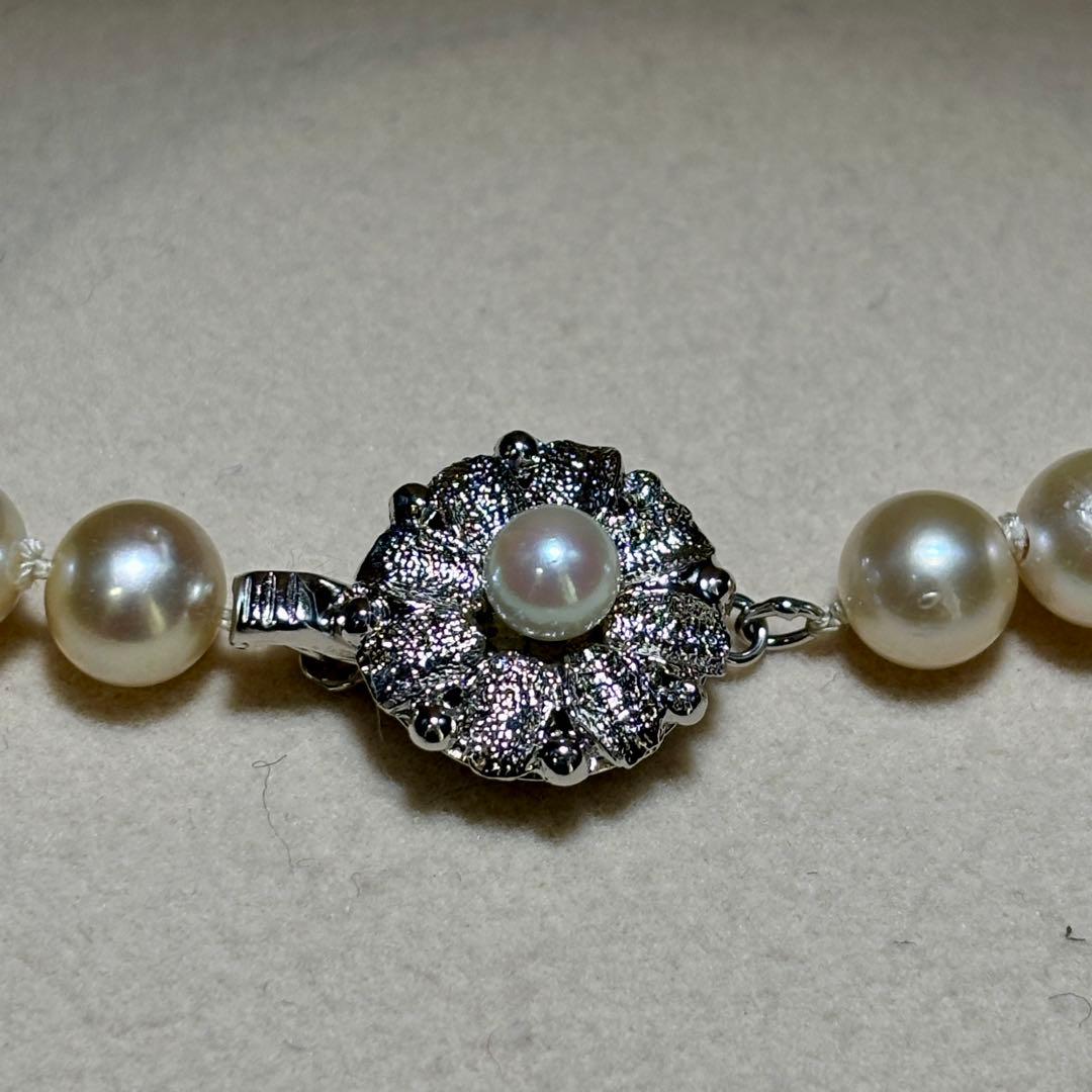 【✨テリ強✨】あこや真珠　ネックレス　約7.0-7.5 冠婚葬祭　レディース