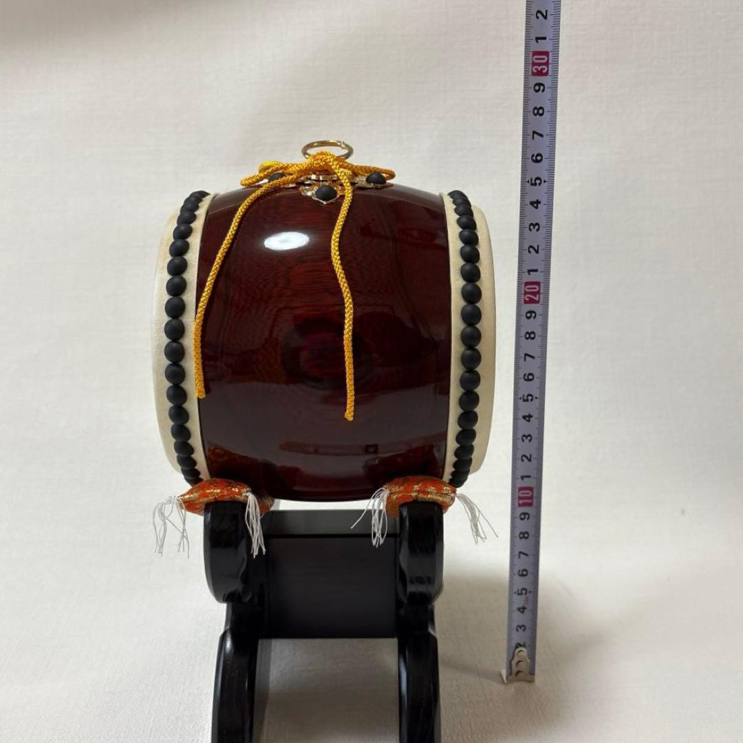 ミニ和太鼓　バチ　本格的太鼓　太鼓　台セット　記念品　装飾品