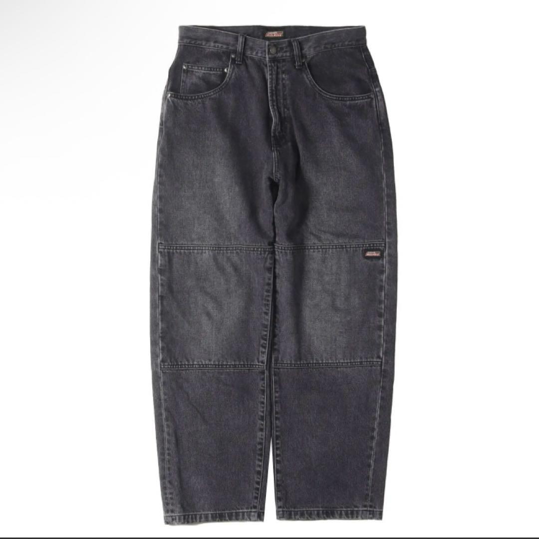 superme ディッキーズ　ダブルニー　バギーデニムパンツ　30