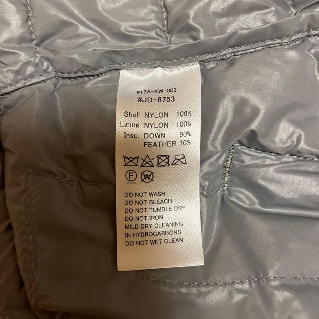 ダントン DANTON インナー ダウンベスト　40 カーキ