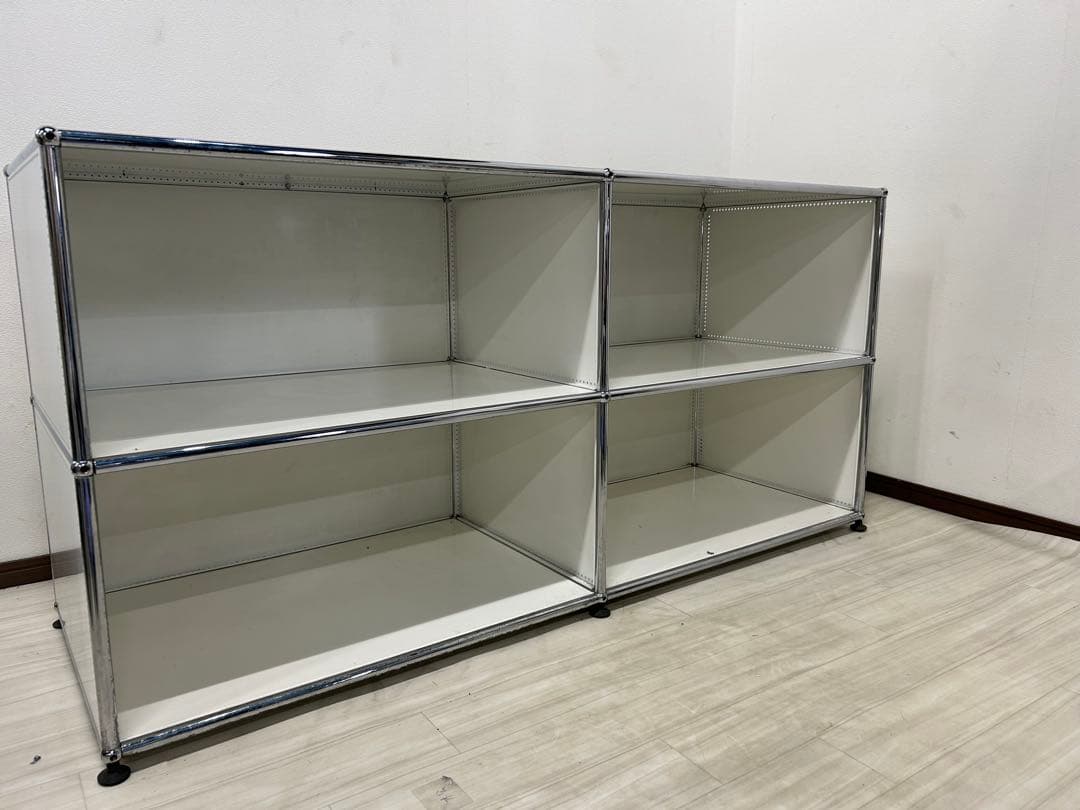 USMハラー　キャビネット　白　2列3段